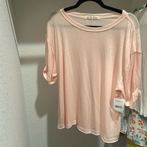 NWT FREE PEOPLE cropped tee